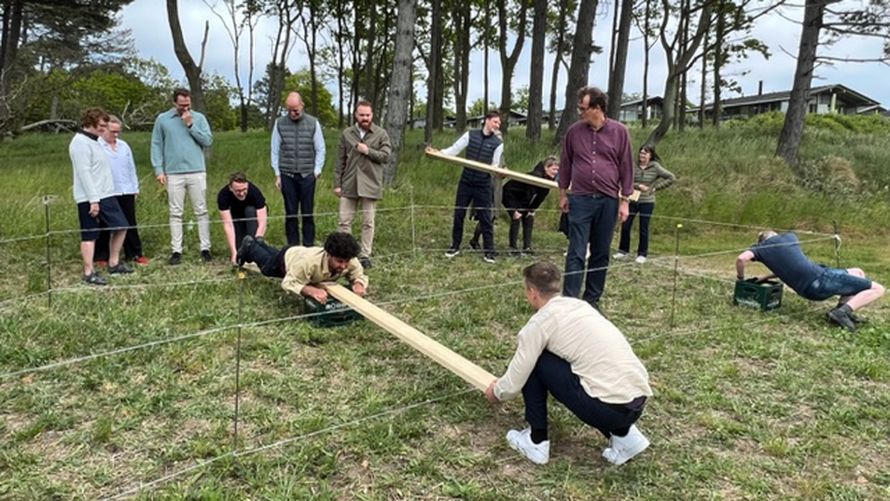 Personaledag med teamøvelser
